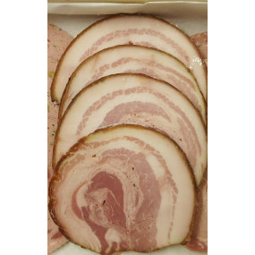 POITRINE DE PORC CUITE ROULEE SOUS VIDE, 4 TRANCHES