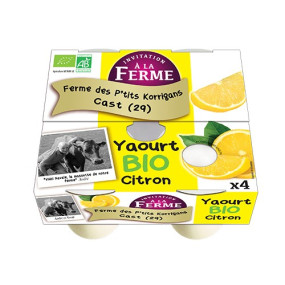 YAOURT BIO CITRON X 4