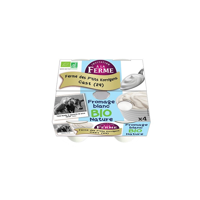 FROMAGE BLANC BIO NATURE X 4 FROMAGE BLANC BIO NATURE X 4