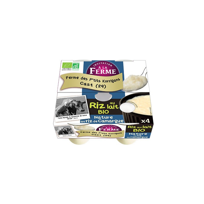RIZ AU LAIT NATURE BIO X 4 RIZ AU LAIT NATURE BIO X 4