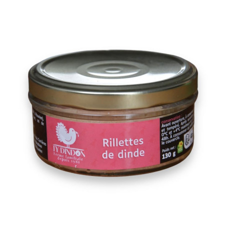 RILLETTES DE DINDE  - 130 gr