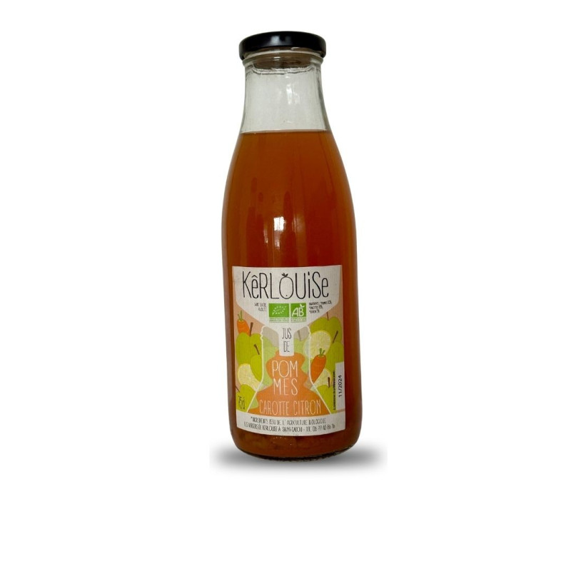 JUS POMMES CAROTTE CITRON BIO - 75cl