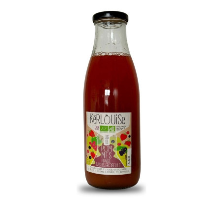 JUS POMMES FRAISE CASSIS GROSEILLE BIO - 75cl