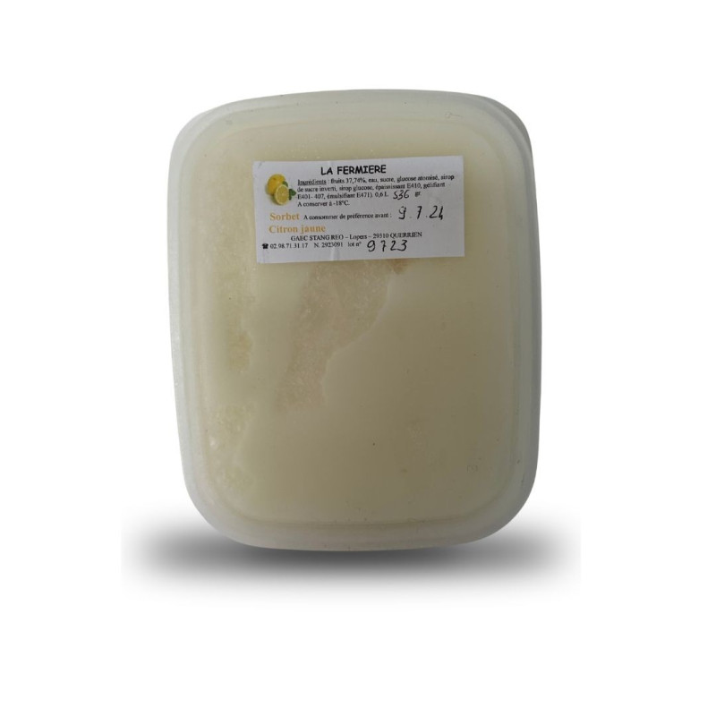 SORBET CITRON JAUNE - 0,6 L