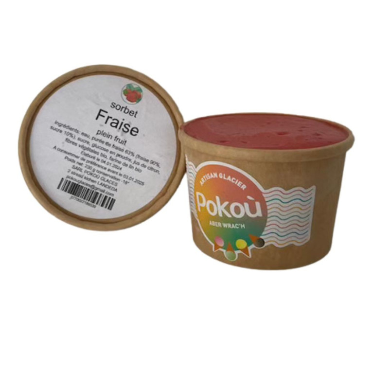 SORBET FRAISE - 230 GR