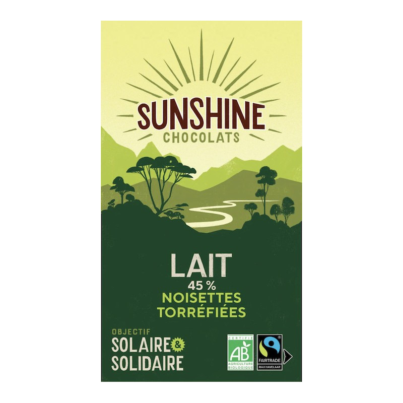 SUNSHINE LAIT CARAMEL FLEUR SEL 45% 