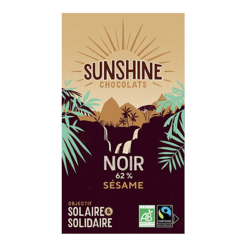 SUNSHINE NOIR ÉCLATS DE CACAO 62%