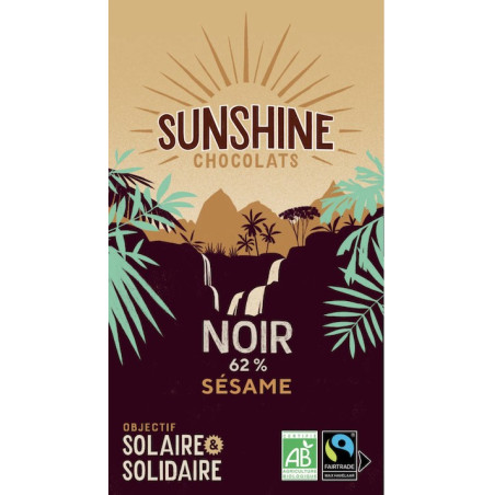 SUNSHINE NOIR ÉCLATS DE CACAO 62%