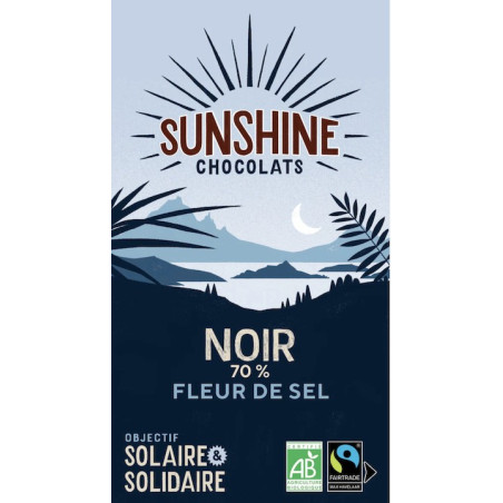 SUNSHINE NOIR FLEUR DE SEL 70%