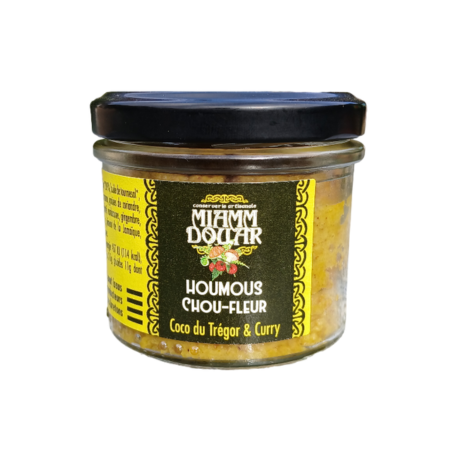Houmous chou-fleur coco, curry - 100 gr