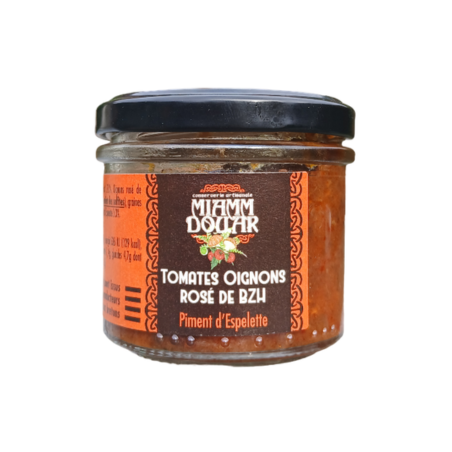 Tomates, oignons rosé de Bretagne, piment - 100 gr